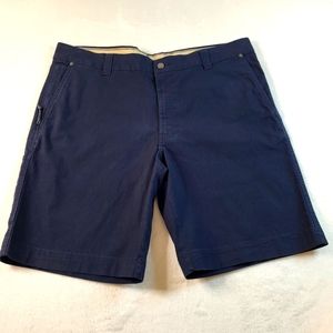 Columbia Men's 38" X 10" Blue Regular Fit Dark Wash Chino Golf Shorts